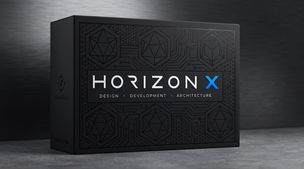 Branding & Design — Precision Luxury Packaging & Debossed Geometric Identity System