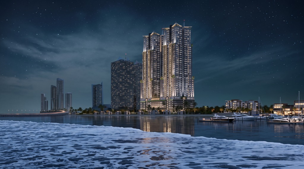 Exterior Architecture — Waterfront High-Rise Residences & Marina Vista