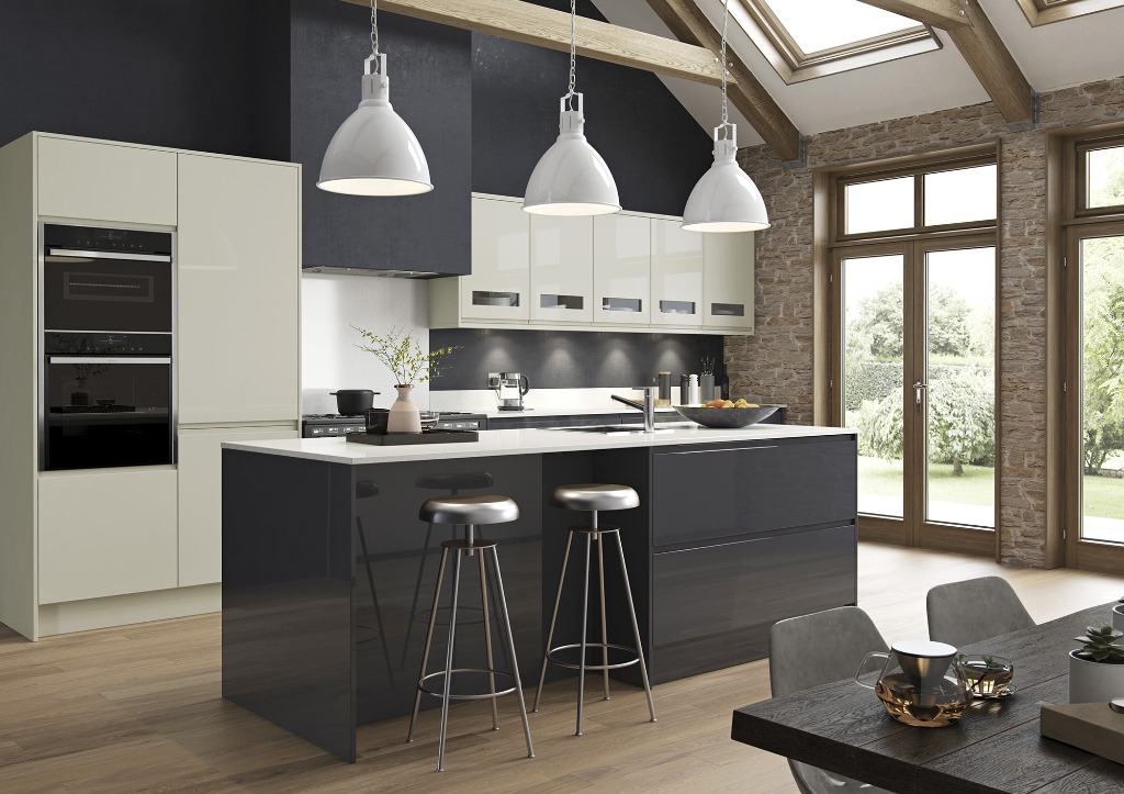 Interior Architecture — Industrial Stone & Timber Culinary Island