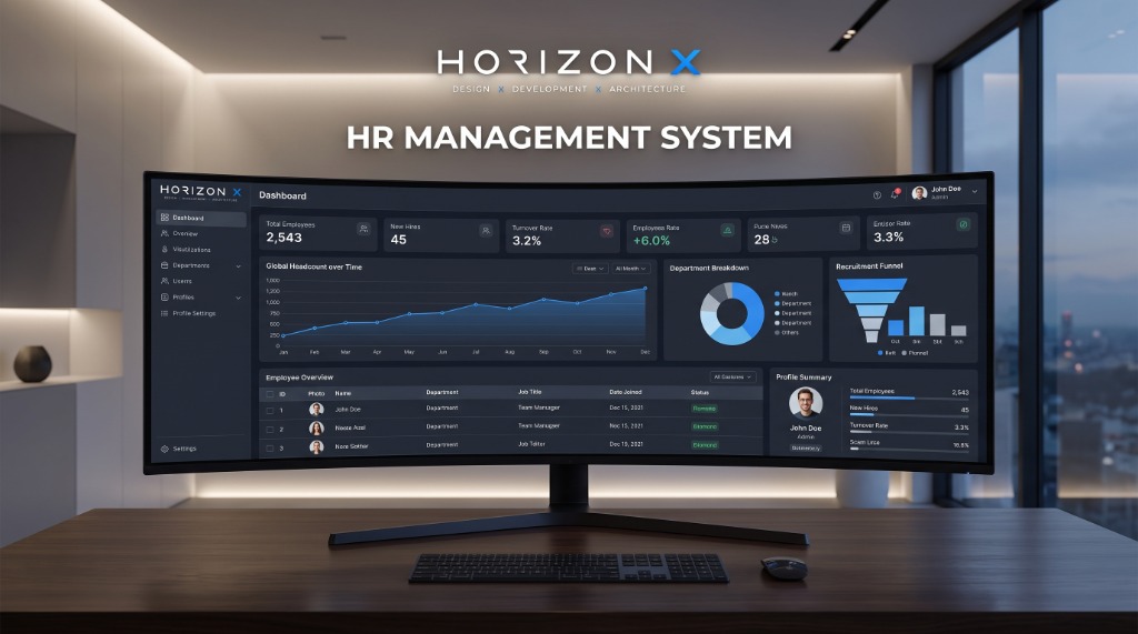 Web Development — HR Management Analytics System & Ultrawide Dashboard