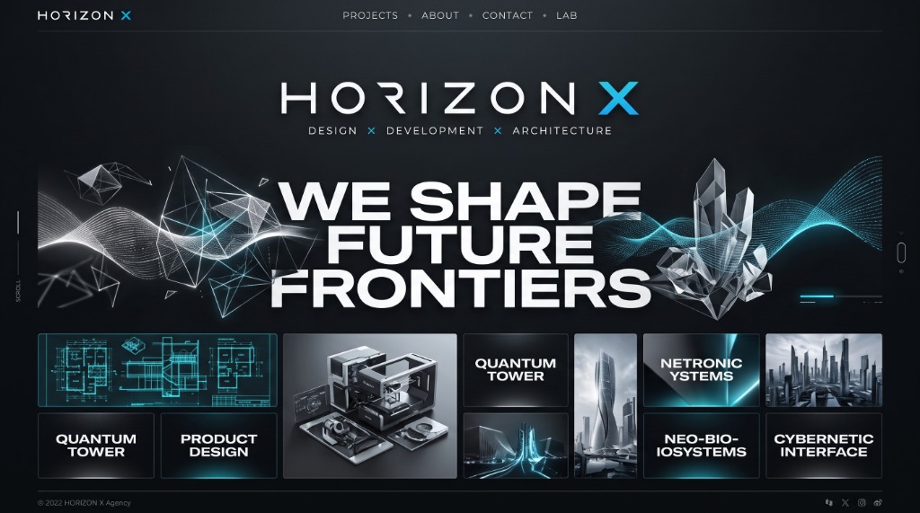 Web Development — We Shape Future Frontiers Interactive 3D Web Experience
